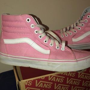 pink high top vans